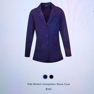 Kerrits horseback riding equestrian formal nay blue show jacket blazer coat